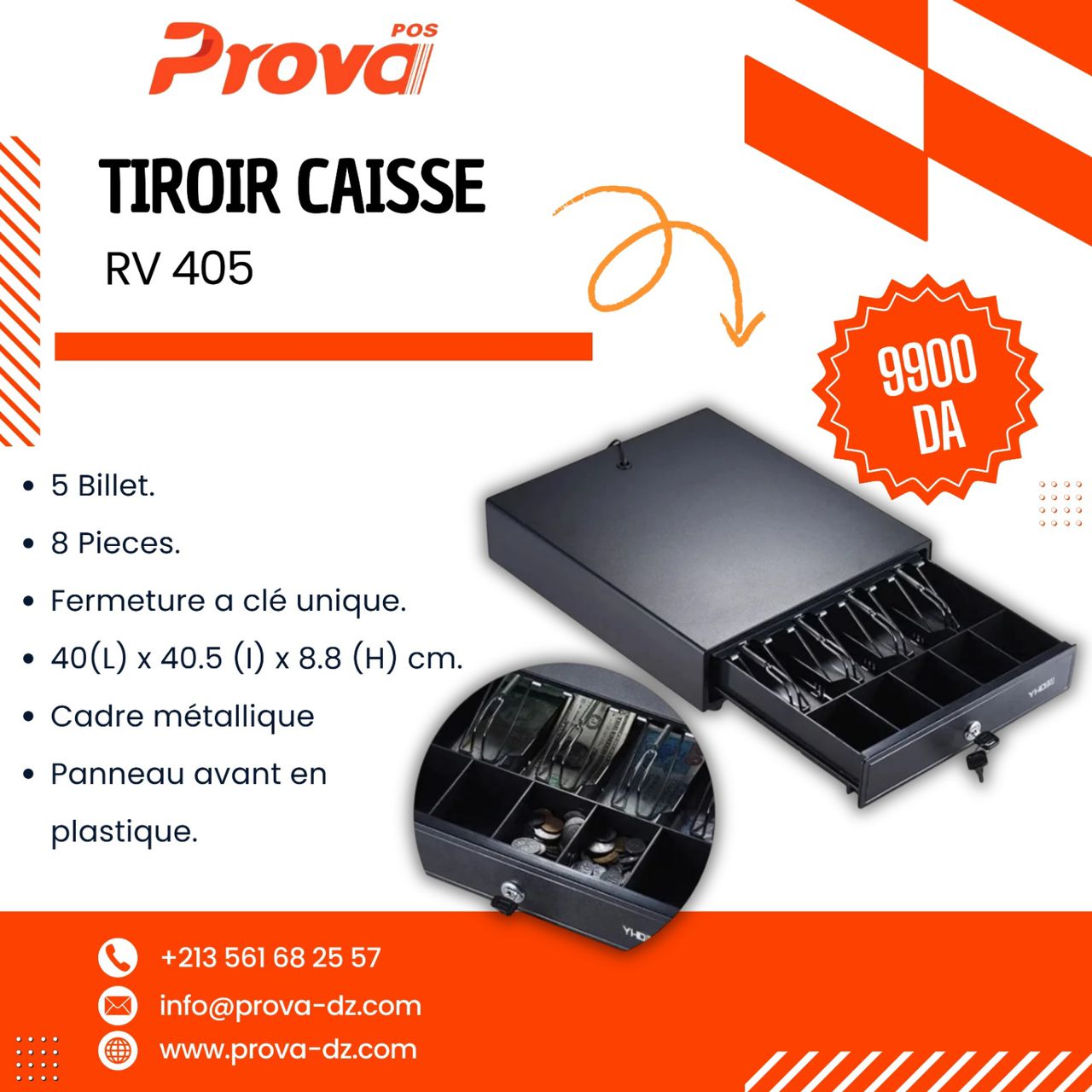 TIROIR CAISSE RV405